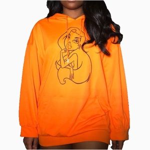 Neon Orange Bratz inspired Hoodie 🧡